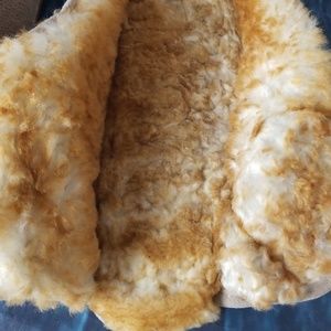 Old Friend Shoes - Old Friend Leather and Lambskin Slippers Size 12 Old Friend Shoes - Old Friend Leather and Lambskin Slippers Size 12